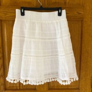 Loft White skirt
